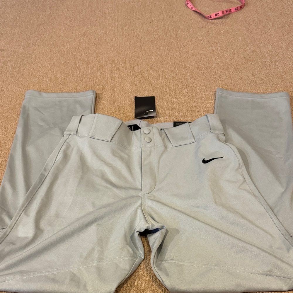 Nike Vapor Pro Light Gray Baseball Pants - Picture 6 of 7